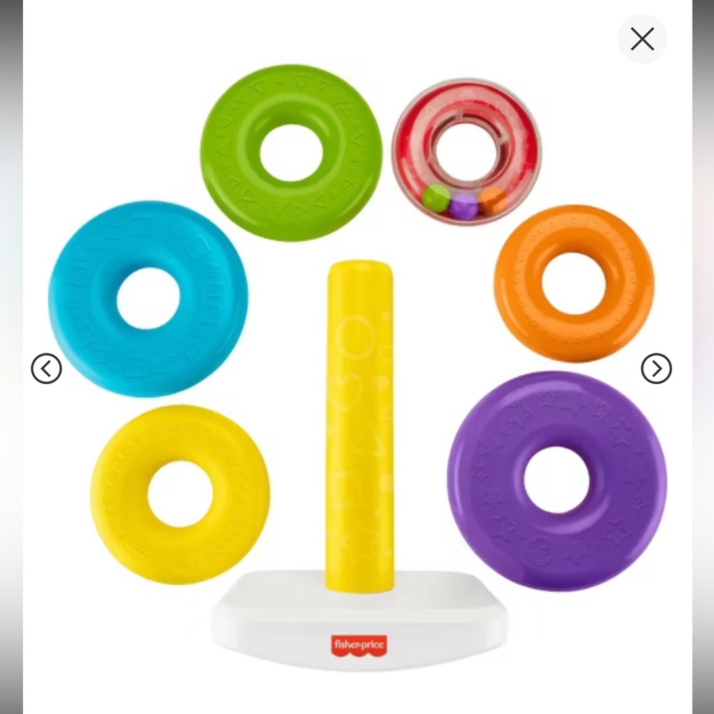 Fisher-Price Giant Rainbow Stacking Rings Toy - Picture 2 of 4
